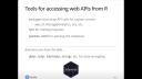 Web API Updates for R | RStudio Webinar - 2017