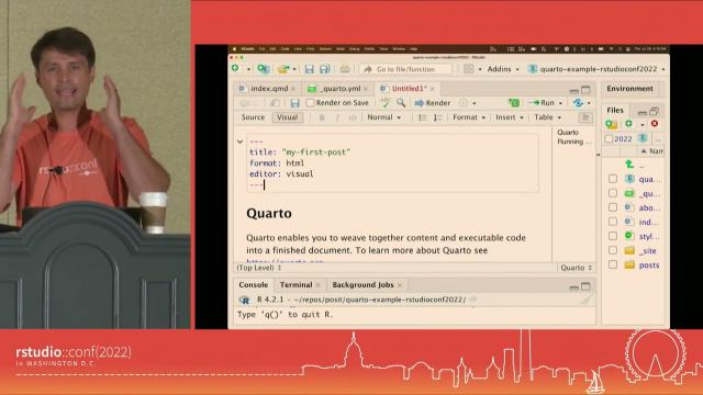 Devin Pastoor | Websites & Books & Blogs, oh my! Creating Rich Content with Quarto | RStudio (2022)