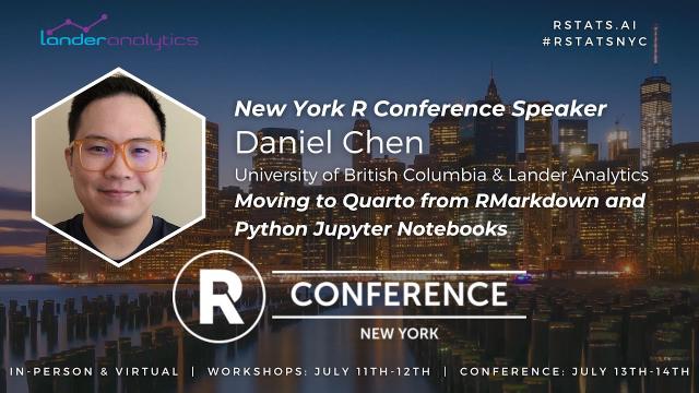 Daniel Chen - Moving to Quarto from RMarkdown and Python Jupyter Notebooks