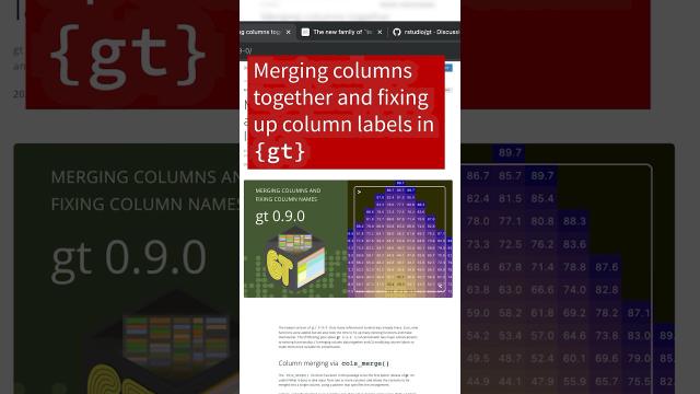 Make data display tables prettier with {gt} #datascience
