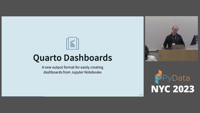 J.J. Allaire - Keynote: Dashboards with Jupyter and Quarto | PyData NYC 2023