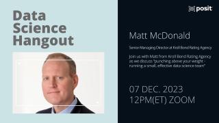 Matthew McDonald @ KBRA | Data Science Hangout