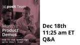 Workflow Demo Live Q&A - December 18th!