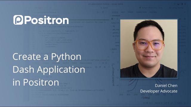 Create a Python Dash Application in Positron